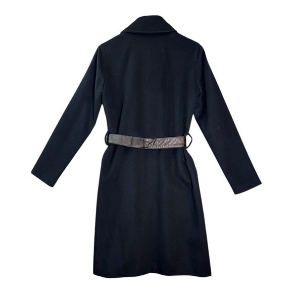 Ulla Johnson Womens Wool Cashmere Overcoat M Black Single-Breasted Tailored - Picture 2 of 13